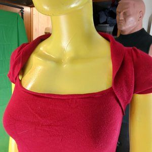 Le chateau Small top red retro used vintage